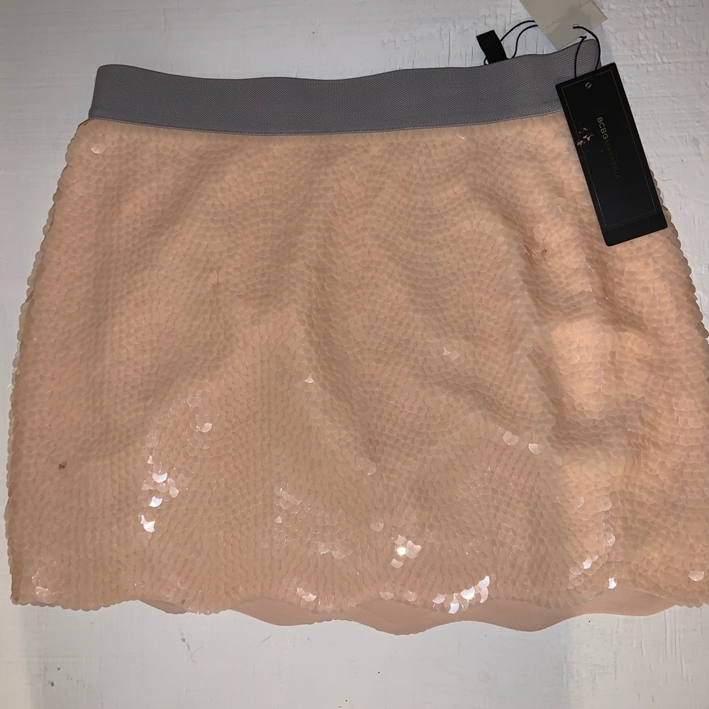 super cute salmon pink sequin skirt